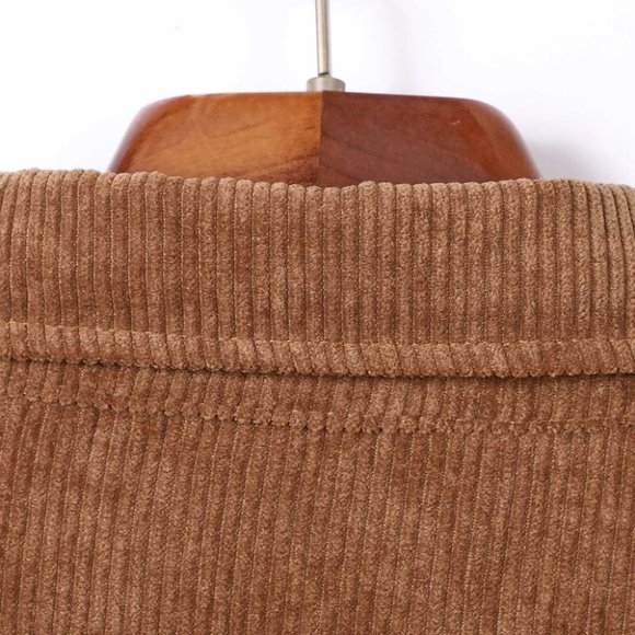 Casual Color Block Men's Corduroy Shirt - Picture 7 of 7